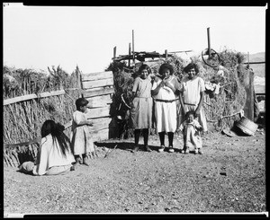 Six Timbisha-Shoshone Nation Indians in Death Valley, ca.1900-1950