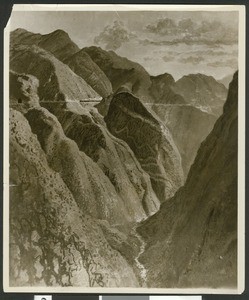 Painting (?) of Carrizo Gorge in San Diego, ca.1900