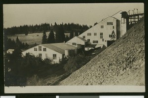 Nevada County Views, showing North Star Gold Quartz Mill from the side, ca.1910