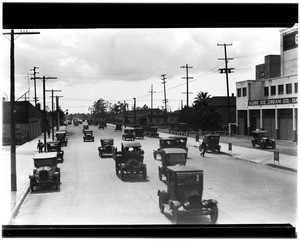 View of Hill Street looking south from Jefferson, ca.1925