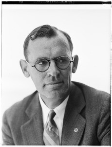 Portrait of a man connected with the Marine Exchange in Los Angeles Harbor