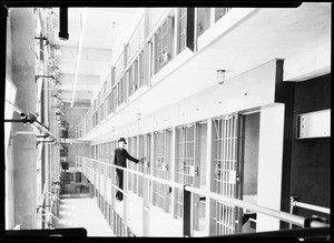 Interior view of the Federal Prison at Los Angeles Harbor