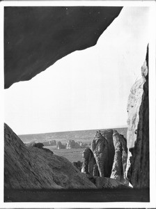 Trail at Acoma, viewed looking down from a tunnel, New Mexico, 1886