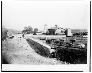 Cattle pen behind Mission San Luis Rey de Francia