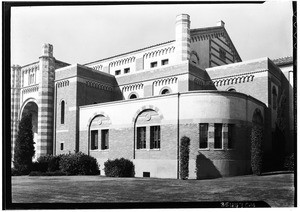 Exterior view of a University of California at Los Angeles buildings, October 1932