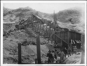 Borax Smith's mine at Borate or Harmony, California, ca.1890-1900