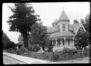 Hill House, a prominent Queen Anne Victorian on Church Street in Lodi, ca.1905