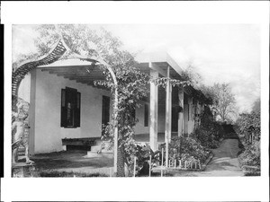 William Wolfskill's hacienda, Central Avenue and Fifth Street, Los Angeles, ca.1885-1888