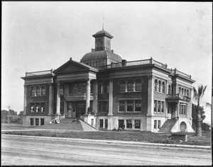 Exterior view of Alhambra High School, ca.1905