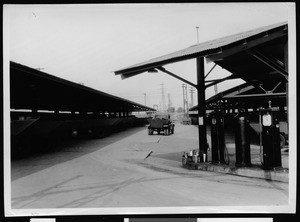 View of a Department of Public Works Central Transportation Yard