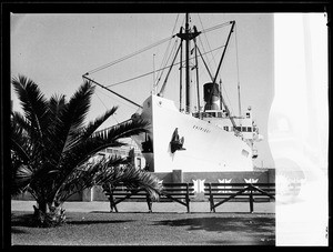 Freighter "Chiriqui" docked at an unidentified harbor