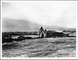 Exterior view of Mission San Carlos Borromeo at Carmel, ca.1900