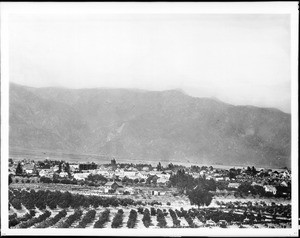 Panoramic view of Pasadena looking north, ca.1890