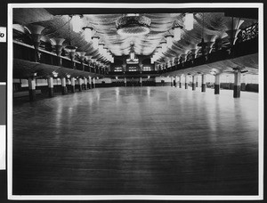 Roller rink floor, ca.1920