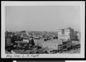 View of the skyline of Los Angeles