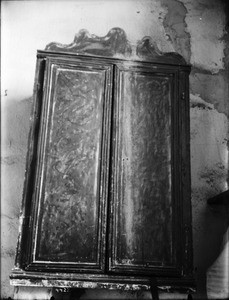 Vestment closet at Mission San Luis Obispo de Tolosa, California, ca.1908