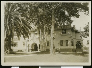 Exterior view of Gail Borden's residence in Alhambra