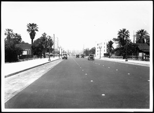 Broadway looking north from 24th Street after paving, May 1, 1931