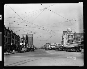 View looking east on Long Beach Boulevard, ca.1929