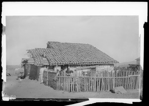 Old gardener's adobe at Mission San Fernando, ca.1884