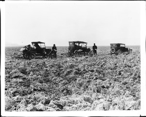 A road through the soda beds in Death Valley called "The Devil's Golf Course", California, ca.1900-1950