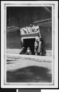 Men outside a building in Mexico, ca.1905