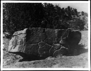 View of Shoshone Indian Rock at Crosselle Ranch in Fulsome, New Mexico, ca.1900