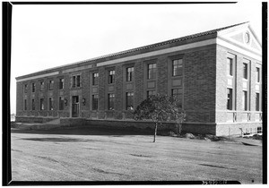 Exterior view of a building at the University of California at Los Angeles