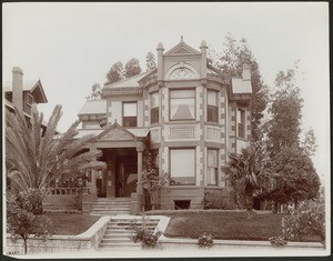 Exterior view of a large house in the Westlake District of Los Angeles