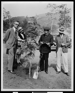 California Botanic Gardens tree planting