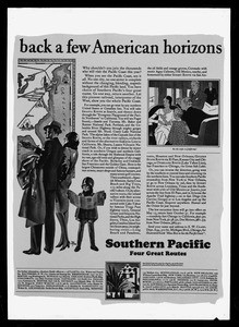 Southern Pacific advertisement for traveling along the Pacific Coast