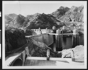 View of Hoover Dam, ca.1940