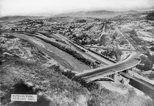 View of Lincoln Heights from Elysian Park, location of the new Tujunga Parkway, Los Angeles, February 9, 1928