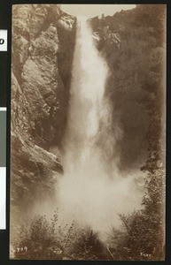 View of Bridal Veil Falls in Yosemite National Park, ca.1920