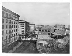 View of Sixth Street from Main Street, Los Angeles, ca.1906