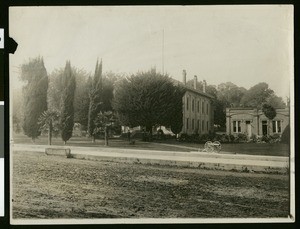 Exterior view of the Lakeport Court House, ca.1910