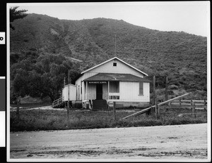 Exterior view of the Monument School near the Mexican border in San Diego, ca.1939