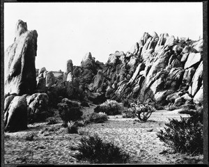 View of Piute Butte and Elephant Rock near the Antelope Valley Indian Museum