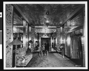 Interior of the lounge in the Fox Theatre in San Francisco, ca.1915