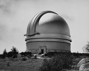 Exterior view of the Mount Palomar Observatory in San Diego County, ca.1935