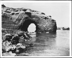 Arch Rock on Deadman's Island in San Pedro Bay, ca.1914