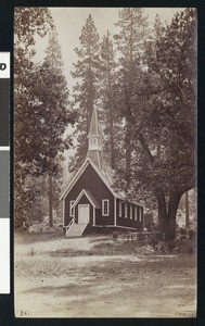 Yosemite Chapel in Yosemite National Park, ca.1900
