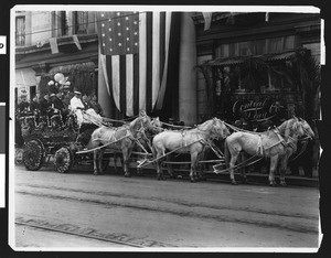 Chamber of Commerce float in the Fiesta de Los Angeles