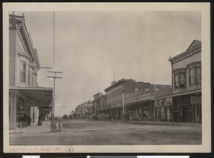 View of West Street in Healdsburg, ca.1900