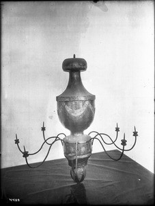 Chandelier at Mission Santa Barbara, ca.1905