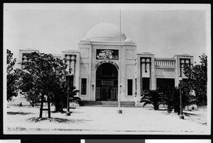 Exterior view of the Taft Union High School, ca.1930