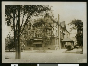 Exterior view of Oaklands Ebell Club building, ca.1907