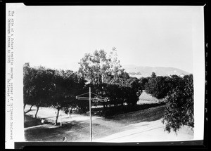 Corner of Hollywood Boulevard and Cahuenga Avenue in Hollywood, 1901