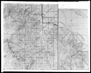 Topographical map of the Palm Springs District, ca.1920