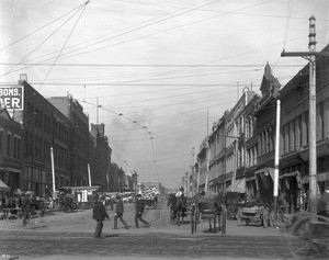 Los Angeles Street, north from First Street, Los Angeles, ca.1910